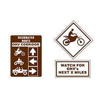 Shared Route signs